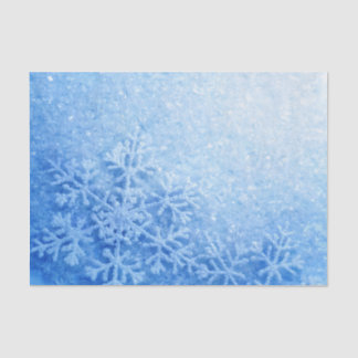 Seda Lenço de papel gelado do azul 10lb, branco