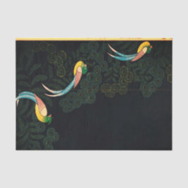 Seda Lenço de papel JAPONÊS do PÁSSARO