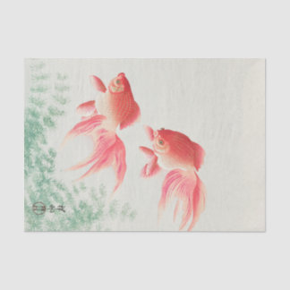 Seda Lenço de papel JAPONÊS dos PEIXES