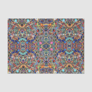 Seda Lenço de papel Jeweled do caleidoscópio #1