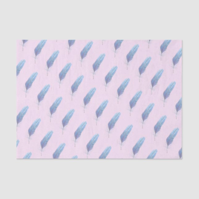 Seda Lenço de papel lindo da pena (Frente )