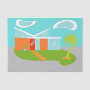 Seda Lenço de papel moderno da casa dos desenhos