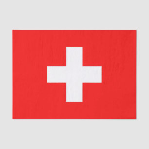 Seda Lenço de papel patriótico com a bandeira da sui
