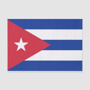 Seda Lenço de papel patriótico com a bandeira de Cuba