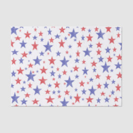 Seda Lenço de papel patriótico das estrelas