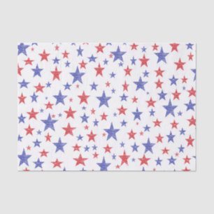 Seda Lenço de papel patriótico das estrelas