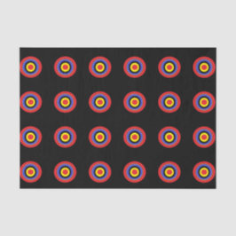 Seda lenço de papel preto do alvo