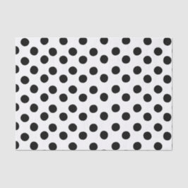 Seda Lenço de papel preto e branco clássico das