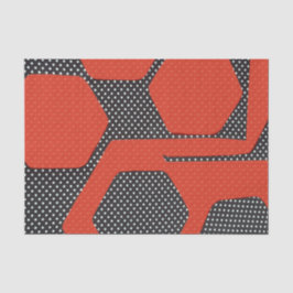 SEDA LENÇO DE PAPEL PRETO VERMELHO DO ABSTRATO DO