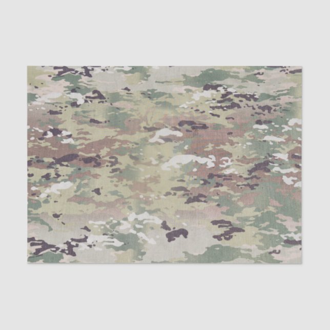 Seda Lenço de papel que envolve o uniforme Camofl do (Frente )