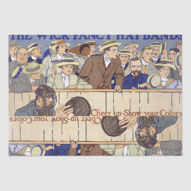 Seda Lenço de papel referente à cultura norte-americana (Frente )