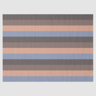 Seda Lenço de papel roxo e marrom da listra