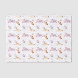 Seda Lenço de papel temático do bebê bonito dos animais