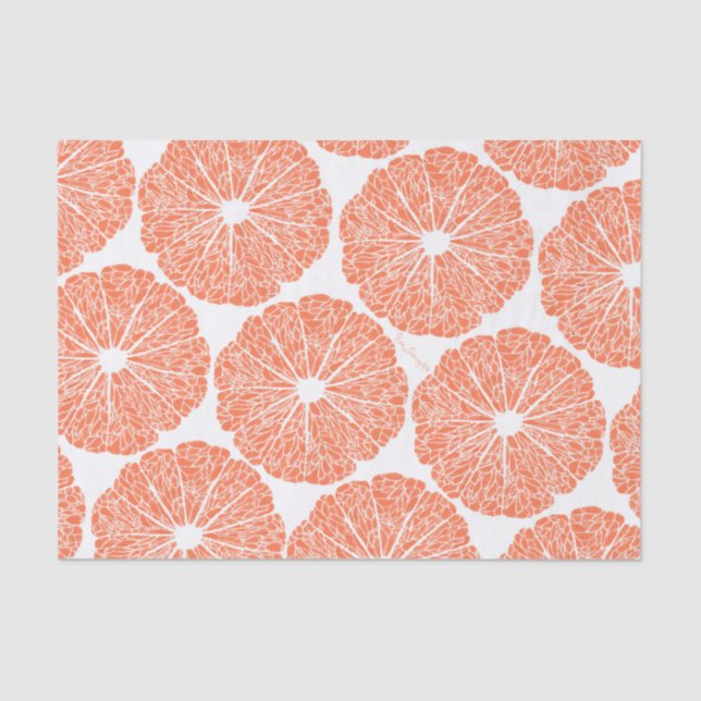 Seda Lenço de papel - toranja a serir (Frente )