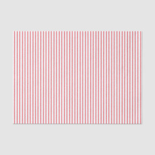 Seda Lenço de papel vermelho e branco das riscas
