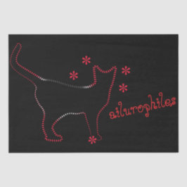 Seda linhagem de gatos fantástica Papel Tecido