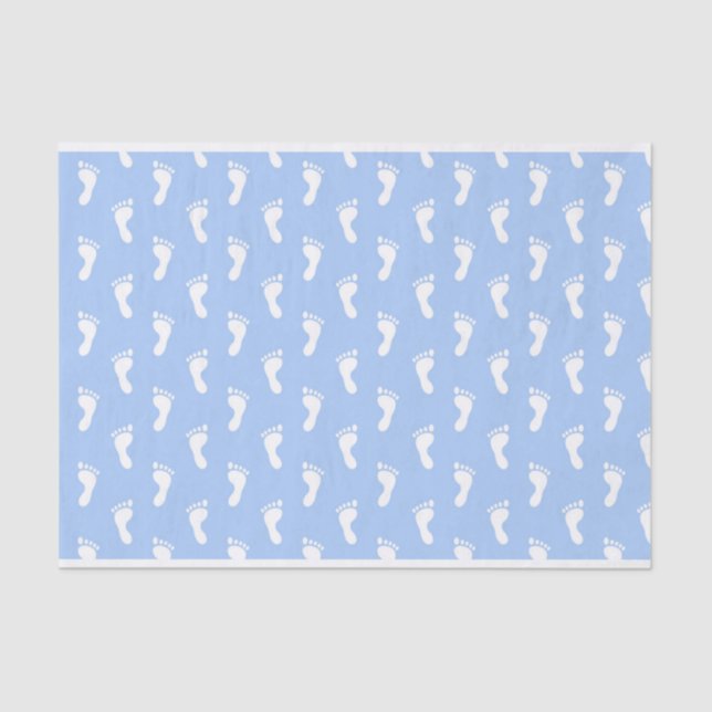 SEDA LINHAS DE PAPEL AZUL BABY FEET (Frente )