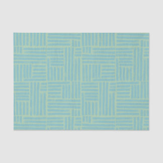 Seda Listras de rolo de tinta azul-turquesa em papel ti