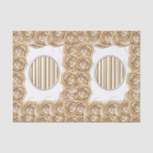 Seda Listras decorativas do lenço de papel