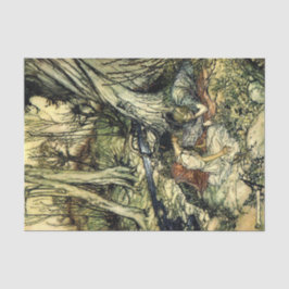 Seda Livro de Histórias Damas Árvores Desligam Papel Te