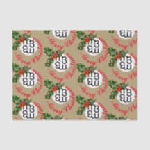 m3 Folha de papel para prato de Natal