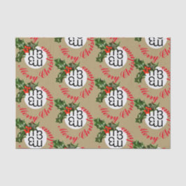 Seda m3 Folha de papel para prato de Natal