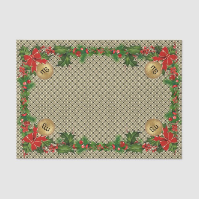 Seda m3 XADREZ Papel de plástico para presente de Natal (Frente )