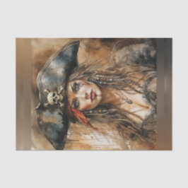 Seda Maldita Lady Pirate Capitão Papel de Desligamento