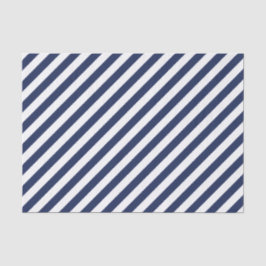 Seda Marinho Diagonal - Papel com Tecido de Stripe