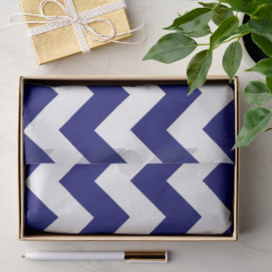 Seda Marinho Horizontal e Papel de Teclado Zigzag Branc