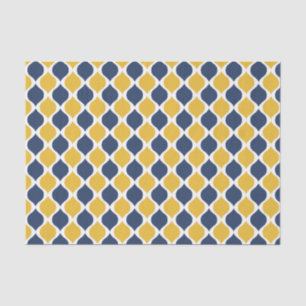 Seda Marinho & lenço de papel amarelo