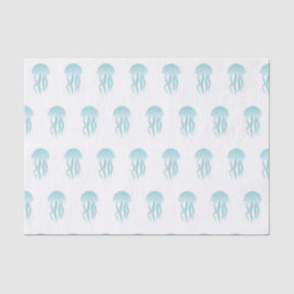 Seda Medusa azuis - lenço de papel