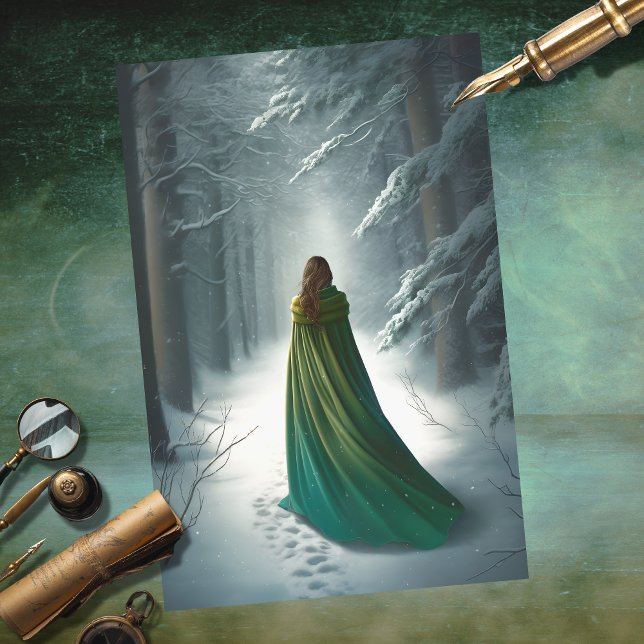 Seda Menina na Floresta 4: Papel de Decoupage (Criador carregado)