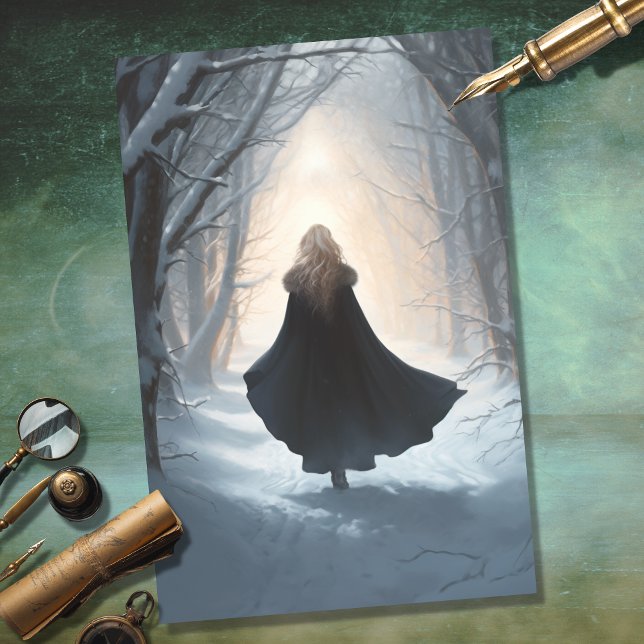 Seda Menina na Floresta 5 - Papel de Decoupage (Criador carregado)