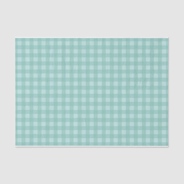 Seda O guingão azul do Aqua verifica o lenço de papel (Frente )