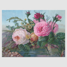 Seda O jardim floresce o lenço de papel