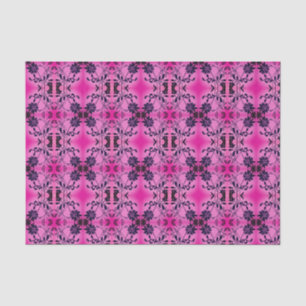 Seda O lenço de papel floral elegante aumentou