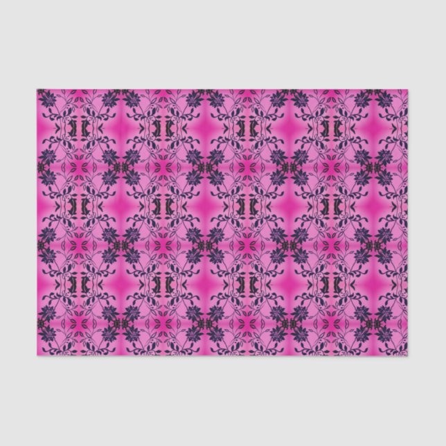 Seda O lenço de papel floral elegante aumentou (Frente )