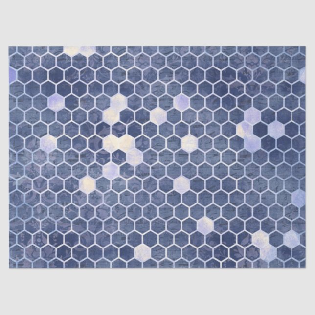 Seda O papel de tecidos do Design 14 da Série Blue Bee (Frente )