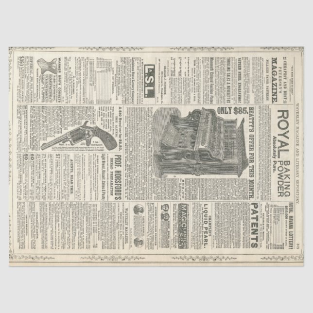 Seda O piano adiciona o lenço de papel (Frente )