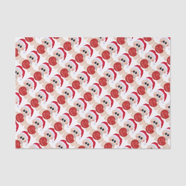 Seda O primeiro papel de tecidos de Natal para bebês (Frente )