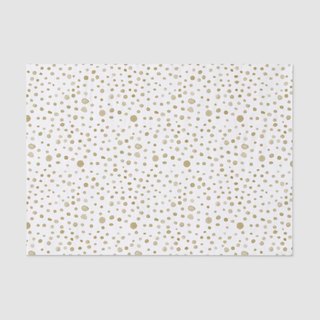 Seda Ochre Confetti - Papel de tecidos para pontos de a (Frente )