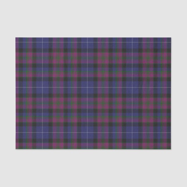 Seda Orgulho do lenço de papel da xadrez de Tartan de (Frente )