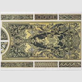 Seda Ouro arquitetônico e papel de dissociação preto