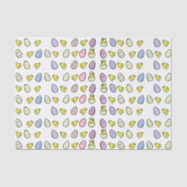 Seda Ovos da páscoa e lenço de papel dos pintinhos