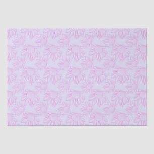 Seda Padrão de Flor desenhado na Linha Rosa no Papel Ro