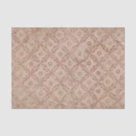 Seda Padrão de Flores e Círculos - Papel de Decoupage