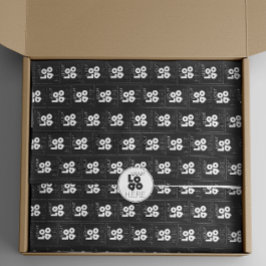 Seda Padrão de logotipo comercial personalizado Papel e