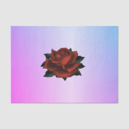 Seda Padrão Floral Simples no Papel de Tecido Roxo