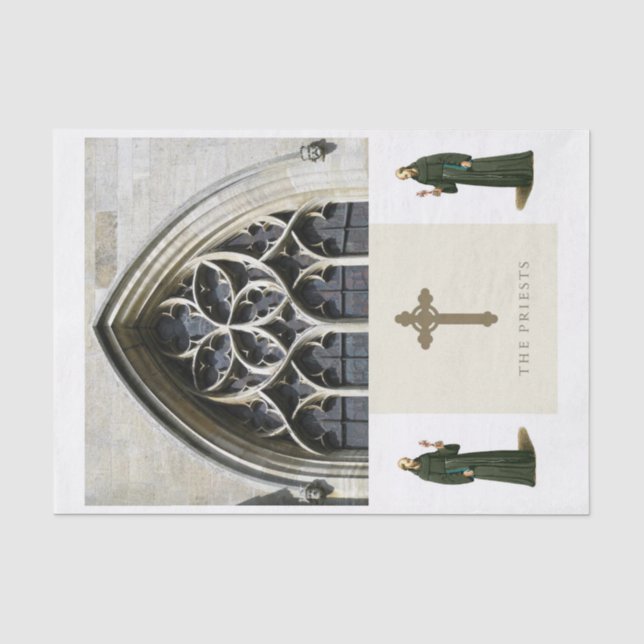 Seda Padres da Igreja de Papel Tecido (Frente )